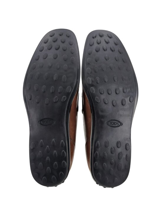 Tods Italy Mens Size 9.5 Light Brown Leather Dress Casual Shoes Penny Loafers main image 11